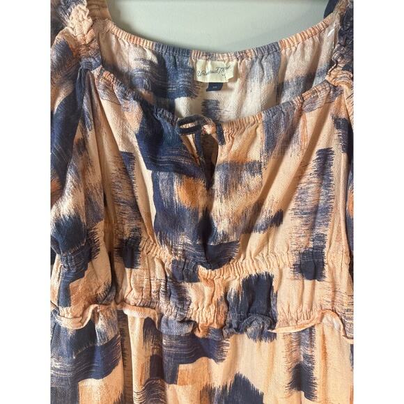 Universal Thread Smocked Dress Size XXL Puff Sleeve Boho look with pockets - Picture 4 of 8